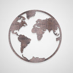 Mapa Mundo Circular Madera Ocume