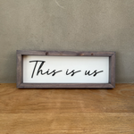 Cuadro 3D This is us 40x15 cm