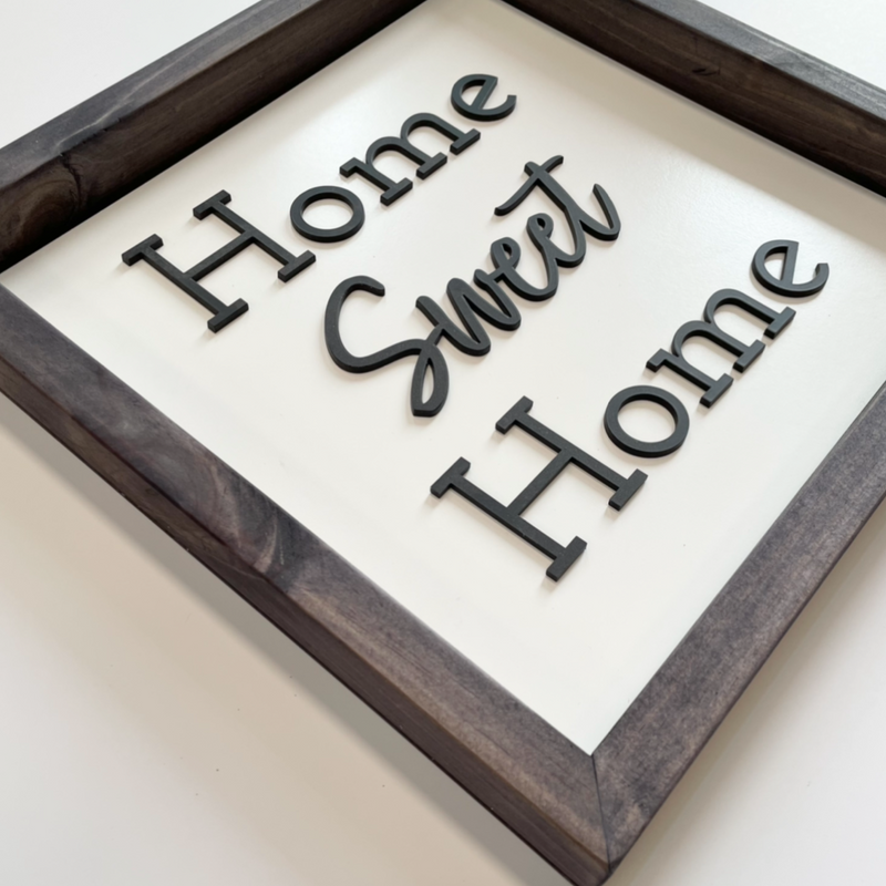 Cuadro 3D Home Sweet Home 30x30 cm
