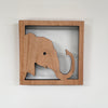 Cuadro decorativo Baby Elefante Madera Ocume