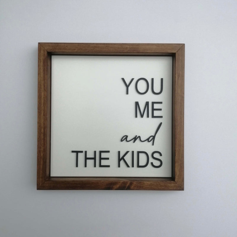 Cuadro 3D YOU ME and THE KIDS 30x30 cm