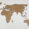 Mapa Mundo Límites Grabados  Madera Ocume