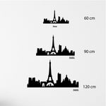 Paris Skyline Silueta Madera Ocume