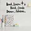 Letras decorativas Read, Learn, Think, Create... MFD