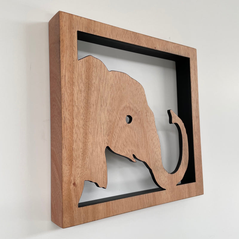 Cuadro decorativo Baby Elefante Madera Ocume